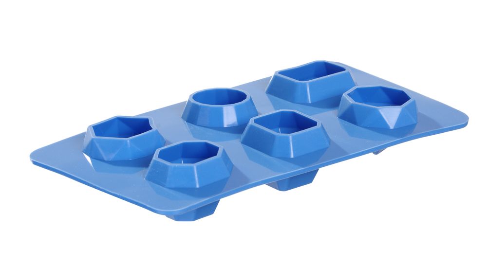 Stampo per cubetti di ghiaccio a forma di gemma BarUp - lunghezza 105 × larghezza 190 × altezza 35 mm | HE679012