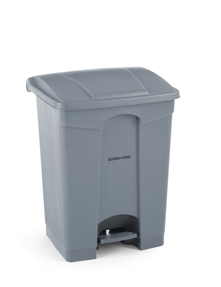 Contenitore con apertura a pedale AmerBox - lunghezza 405 × larghezza 500 × altezza 820 mm | HE691168