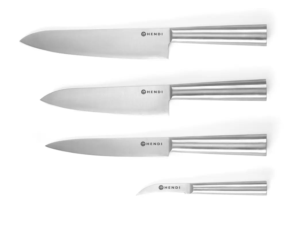 Set Coltelli Professionali HENDI - 4 Pezzi in Acciaio Inossidabile