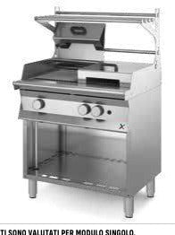 INOX BIM 7GRT – illustrazione rappresentativa della serie COMBI GRILL+ GRIGLIA DIRETTA A GAS