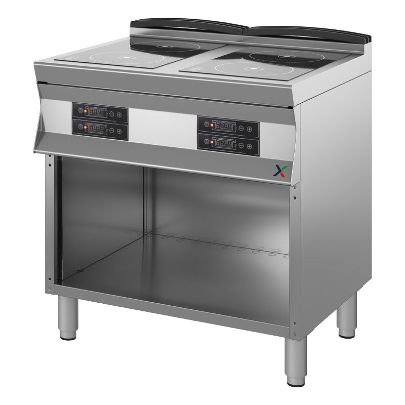 Cucina a Induzione Armadiata 4 Zone Inox AISI 304 – profondità 70