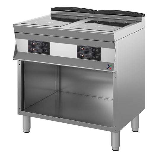 Cucina a Induzione Armadiata 4 Zone Inox AISI 304 – profondità 70