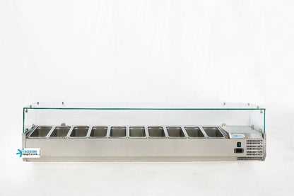 Banco Refrigerato Pizza G-PZ3600TN-FC con Vetrina G-VRX2000-330
