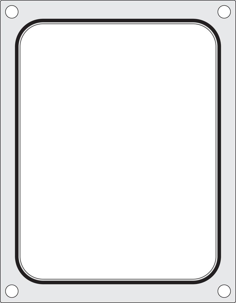 Matrice sigillante per vaschette HENDI - lunghezza 249 × larghezza 195 × altezza 15 mm | HE805572
