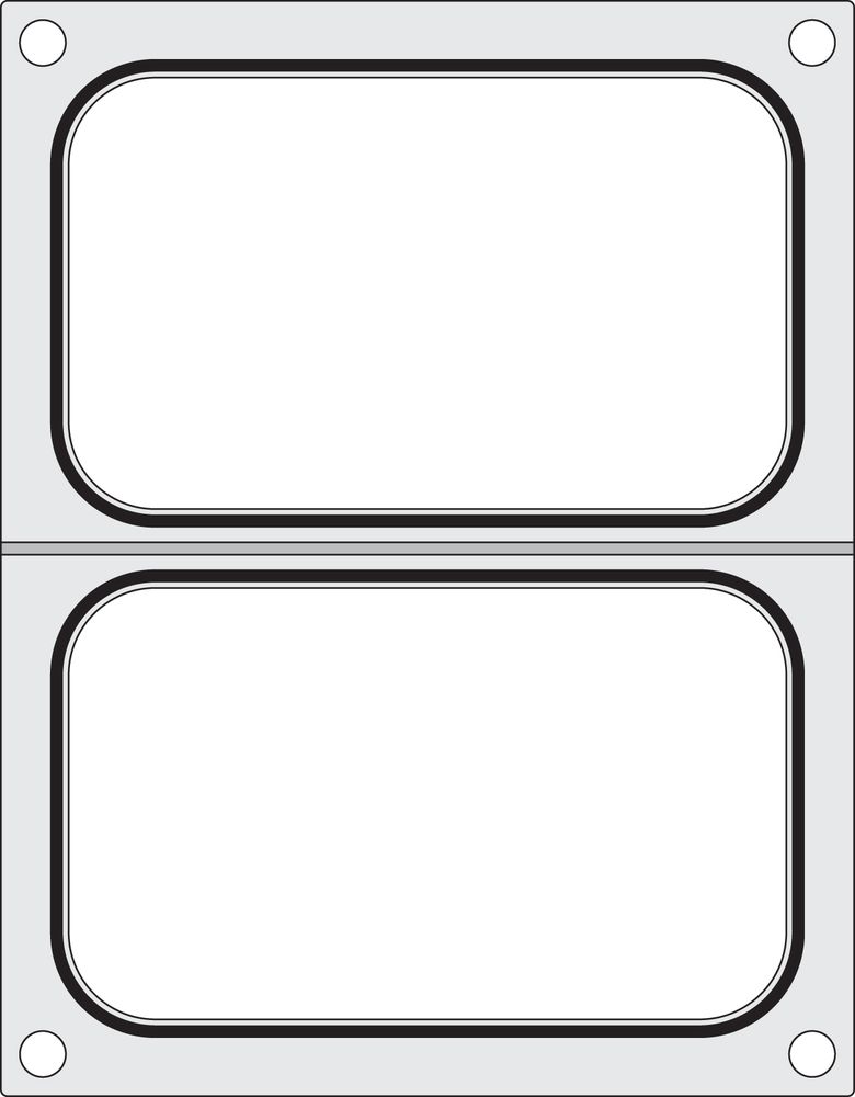 Matrice sigillante per vaschette HENDI - lunghezza 249 × larghezza 195 × altezza 15 mm | HE805589