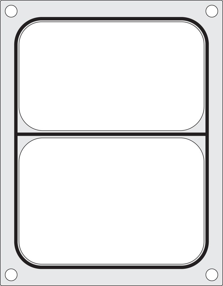 Matrice sigillante per vaschette HENDI - lunghezza 249 × larghezza 195 × altezza 15 mm | HE805596