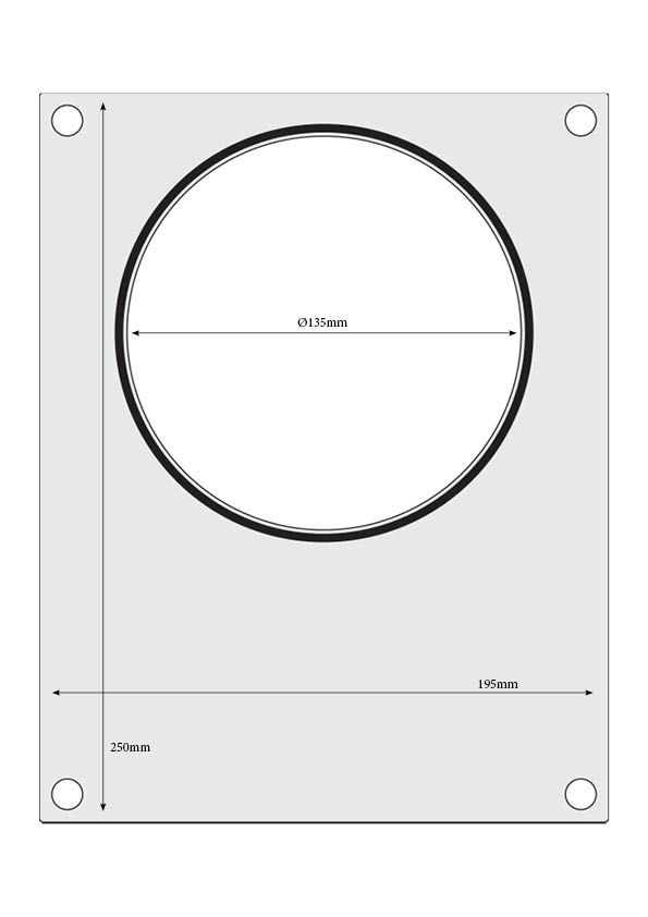 Matrice sigillante per vaschette HENDI - lunghezza 249 × larghezza 195 × altezza 15 mm | HE805596