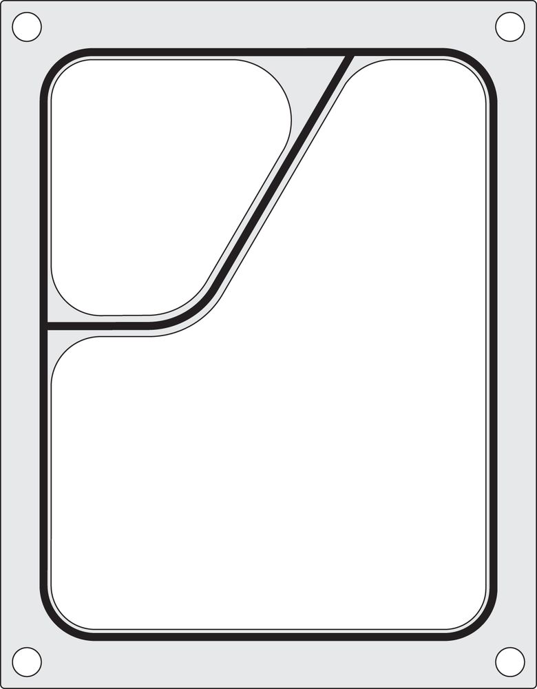 Matrice sigillante per vaschette HENDI - lunghezza 249 × larghezza 195 × altezza 15 mm | HE805640