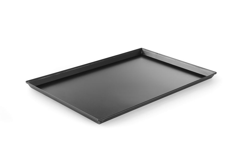 Teglia per pizza rettangolare HENDI - lunghezza 600 × larghezza 400 × altezza 25 mm | HE808276