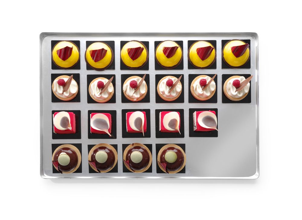 Vassoio espositore per dolci HENDI - lunghezza 400 × larghezza 600 × altezza 21 mm | HE808511