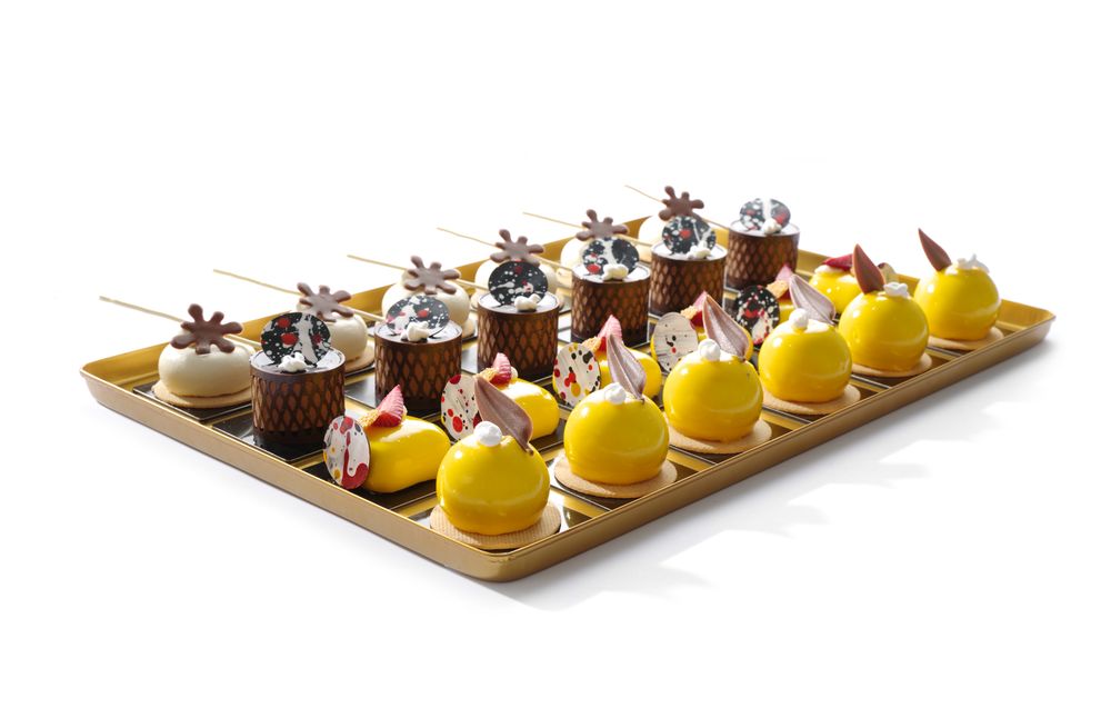 Vassoio espositore per pasticceria HENDI - lunghezza 401 × larghezza 299 × altezza 25 mm | HE808566