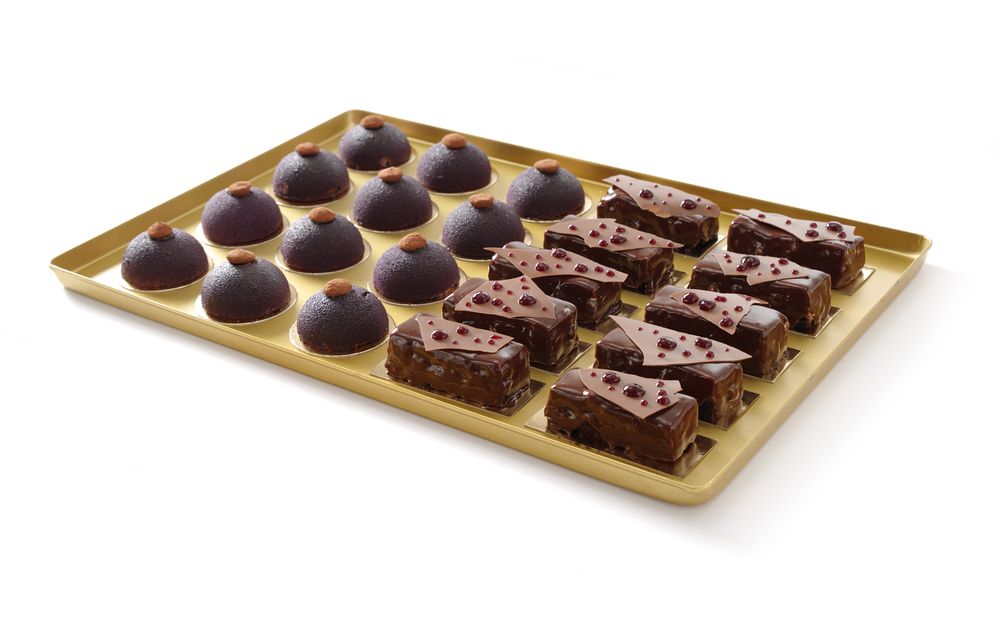 Vassoio espositore per pasticceria HENDI - lunghezza 400 × larghezza 600 × altezza 21 mm | HE808573