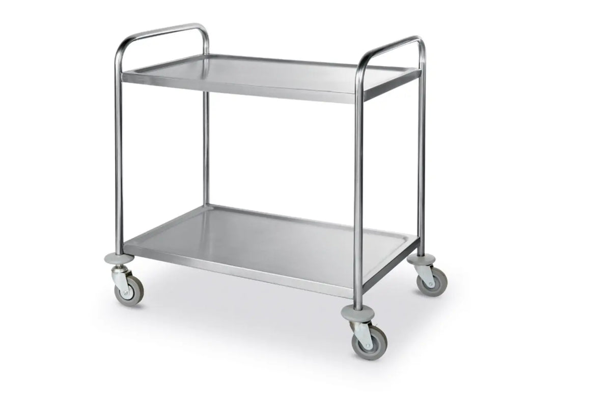 Carrello Portavivande Inox 2 Ripiani HENDI 905x585x945 mm