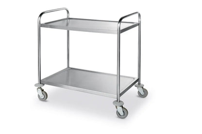 Carrello Portavivande Inox 2 Ripiani HENDI 905x585x945 mm