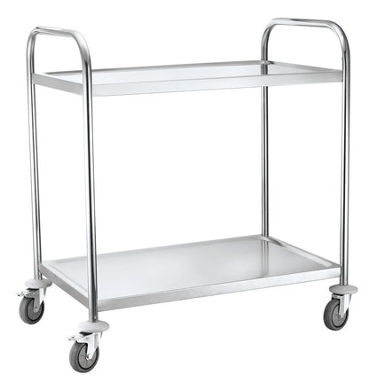 Carrello Portavivande Inox 2 Ripiani HENDI 905x585x945 mm