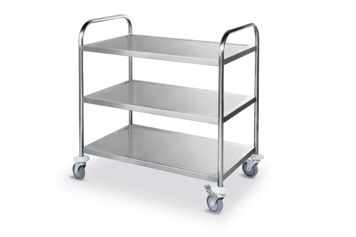Carrello Portavivande Inox 3 Ripiani HENDI 905x585x945 mm