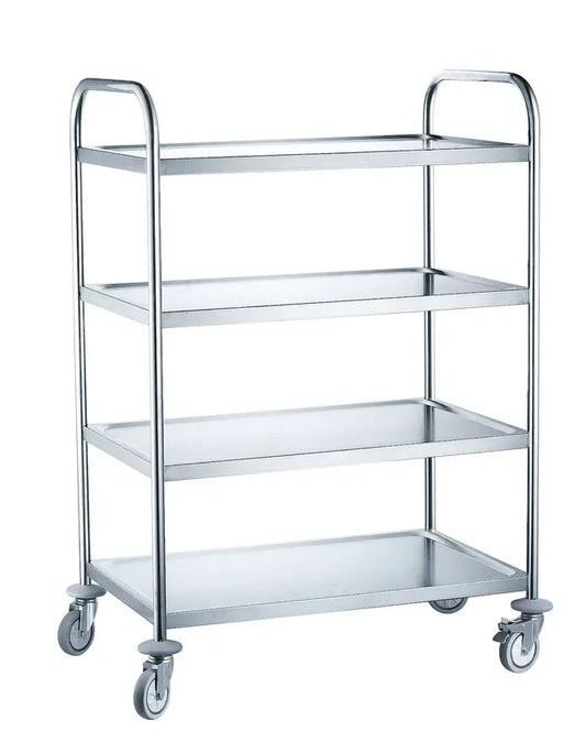 Carrello da Servizio Inox 4 Ripiani HENDI 905x585x1245 mm