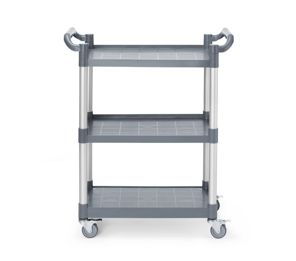 Carrello di servizio in polipropilene a 3 ripiani, piccolo AmerBox - lunghezza 800 × larghezza 422 × altezza 932 mm |