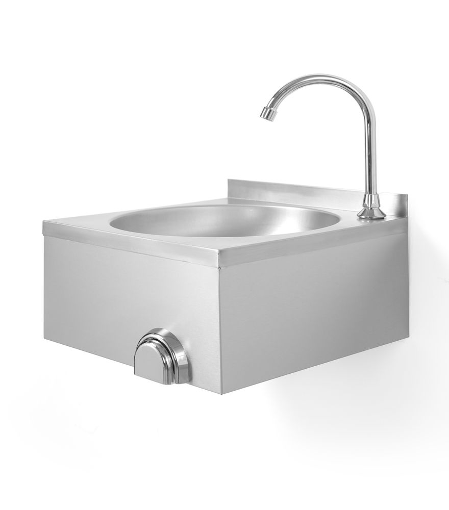 Lavandino con azionamento a ginocchio HENDI - lunghezza 490 × larghezza 400 × altezza 475 mm | HE810316