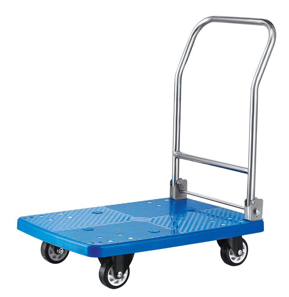Carrello con piattaforma AmerBox - lunghezza 720 × larghezza 482 × altezza 852 mm | HE810514