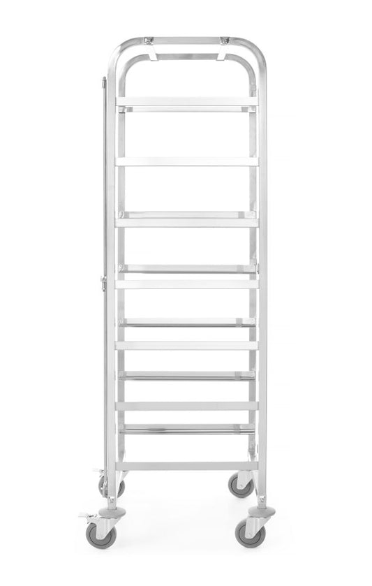 Trolley per cestelli lavastoviglie - 7 x 500 x 500mm HENDI - lunghezza 749 × larghezza 749 × altezza 1688 mm | HE810583