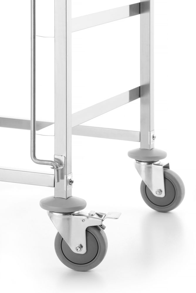 Trolley per cestelli lavastoviglie - 7 x 500 x 500mm HENDI - lunghezza 749 × larghezza 749 × altezza 1688 mm | HE810583