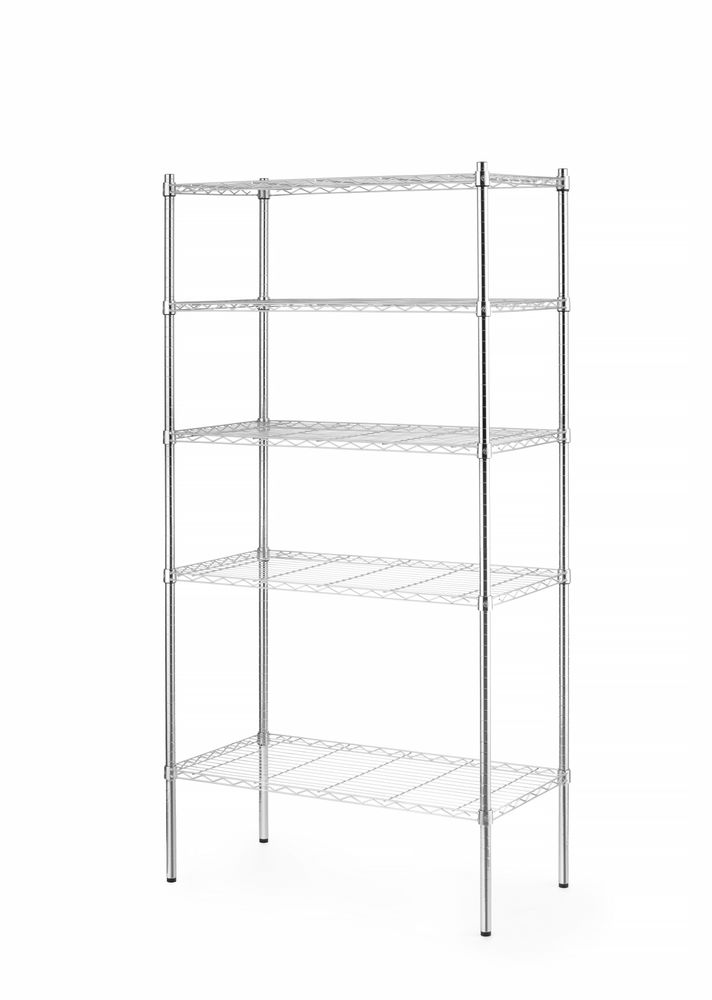 Scaffale di stoccaggio con 5 ripiani HENDI - lunghezza 460 × larghezza 908 × altezza 1818 mm | HE812204