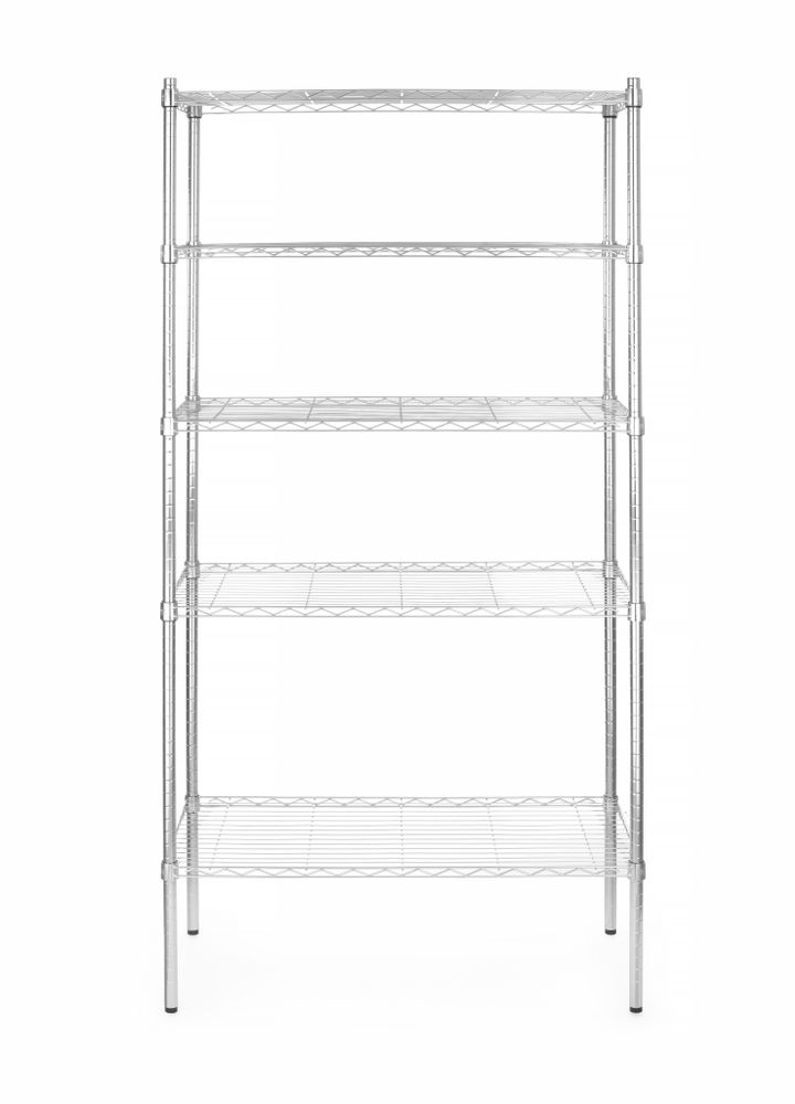 Scaffale di stoccaggio con 5 ripiani HENDI - lunghezza 460 × larghezza 908 × altezza 1818 mm | HE812204