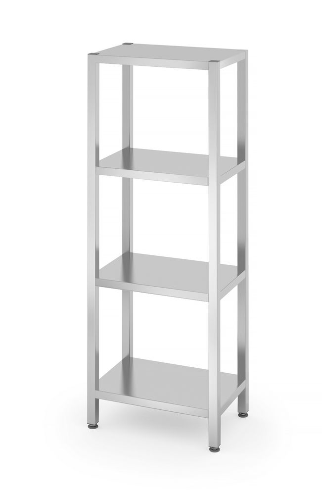 Rack di stoccaggio con 4 ripiani pieni - imbullonati HENDI - lunghezza 403 × larghezza 600 × altezza 1796 mm | HE812501