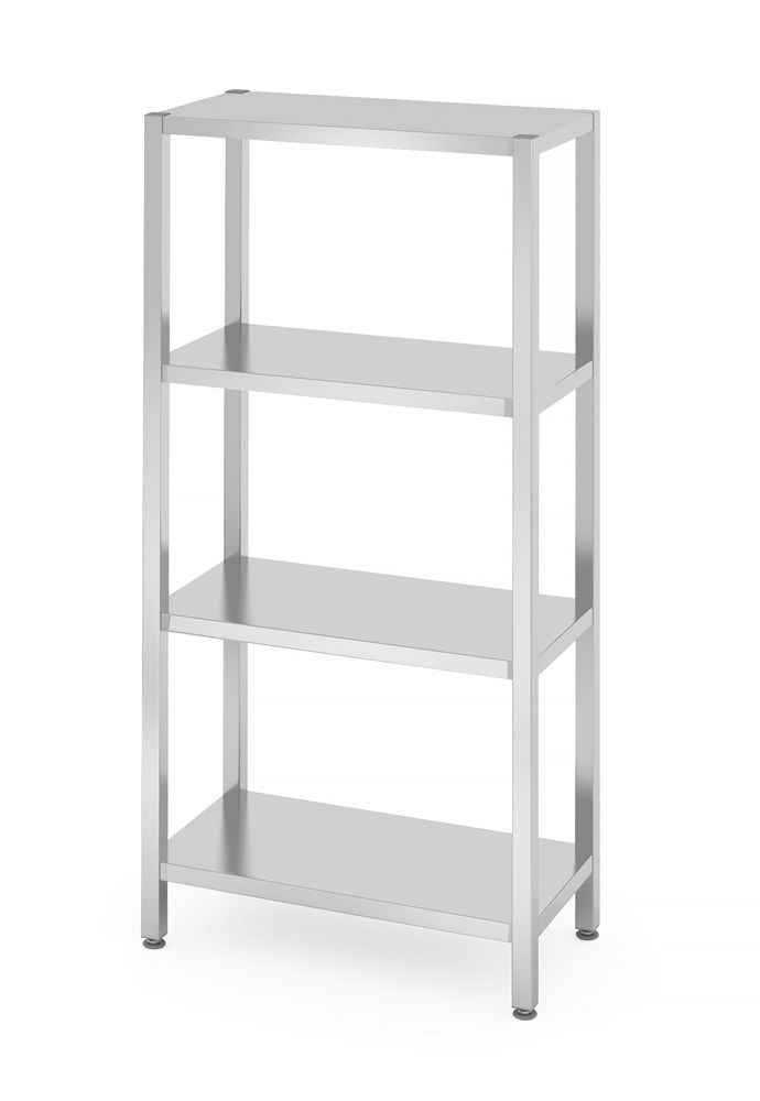 Rack di stoccaggio con 4 ripiani pieni - imbullonati HENDI - lunghezza 403 × larghezza 800 × altezza 1796 mm | HE812518