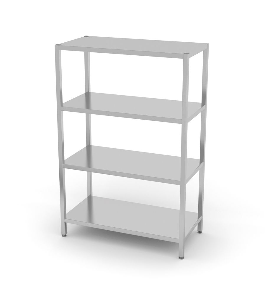 Rack di stoccaggio con 4 ripiani pieni - imbullonati HENDI - lunghezza 603 × larghezza 1200 × altezza 1796 mm | HE812563
