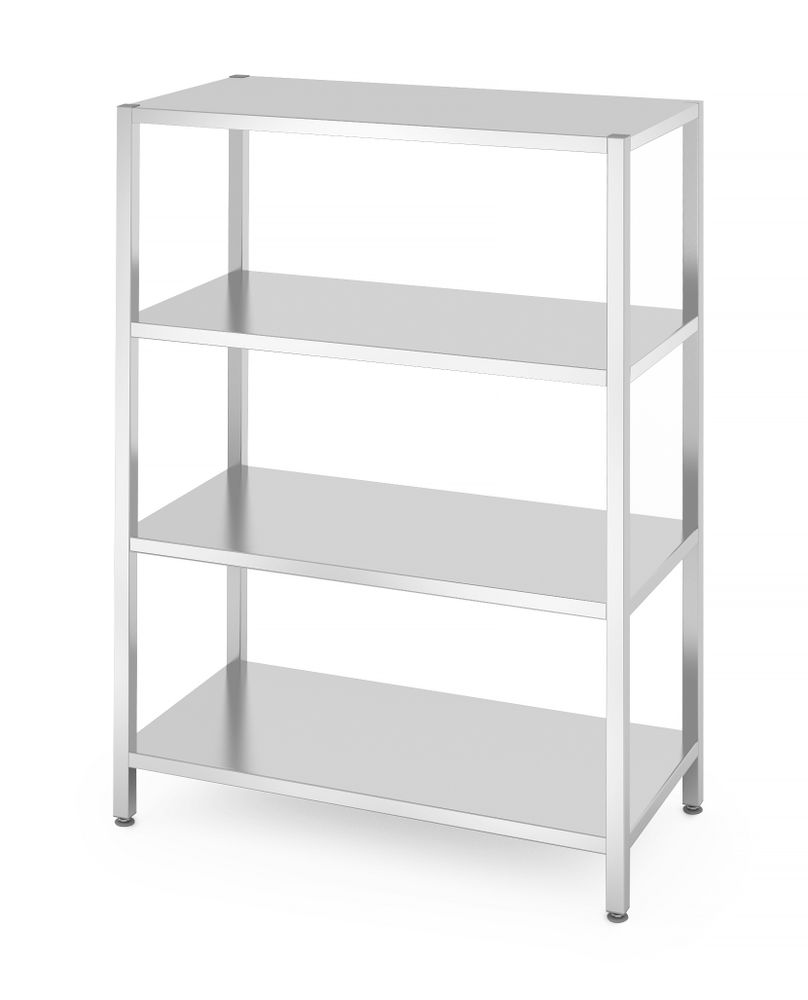 Rack di stoccaggio con 4 ripiani pieni - imbullonati HENDI - lunghezza 603 × larghezza 1200 × altezza 1796 mm | HE812563