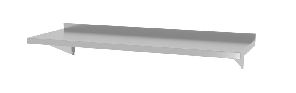 Ripiano a parete, con 2 staffe HENDI - lunghezza 300 × larghezza 1198 × altezza 219 mm | HE816509