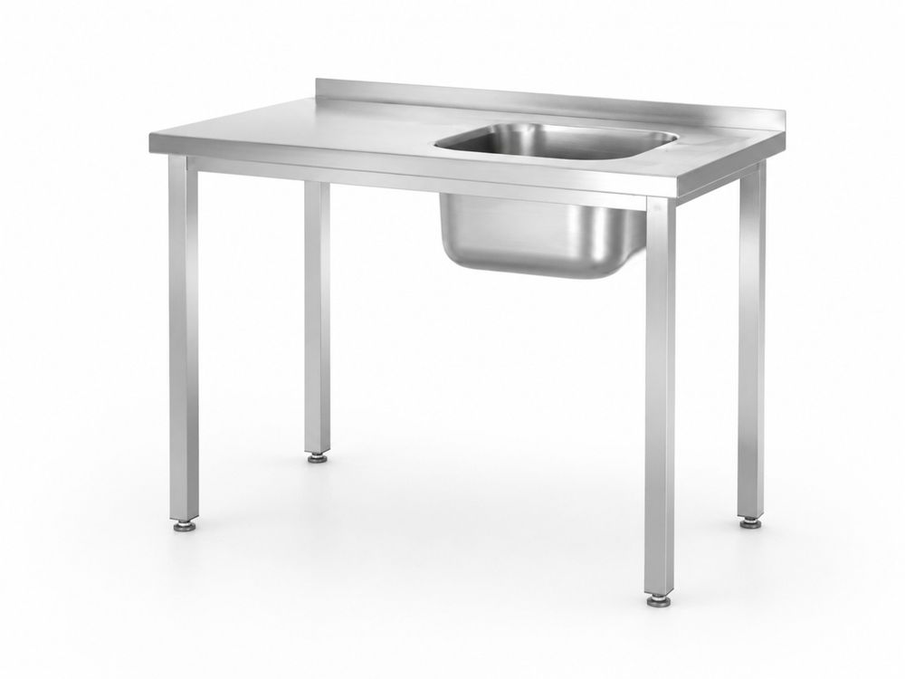 Tavolo lavandino, imbullonato HENDI - lunghezza 600 × larghezza 1000 × altezza 890 mm | HE816790