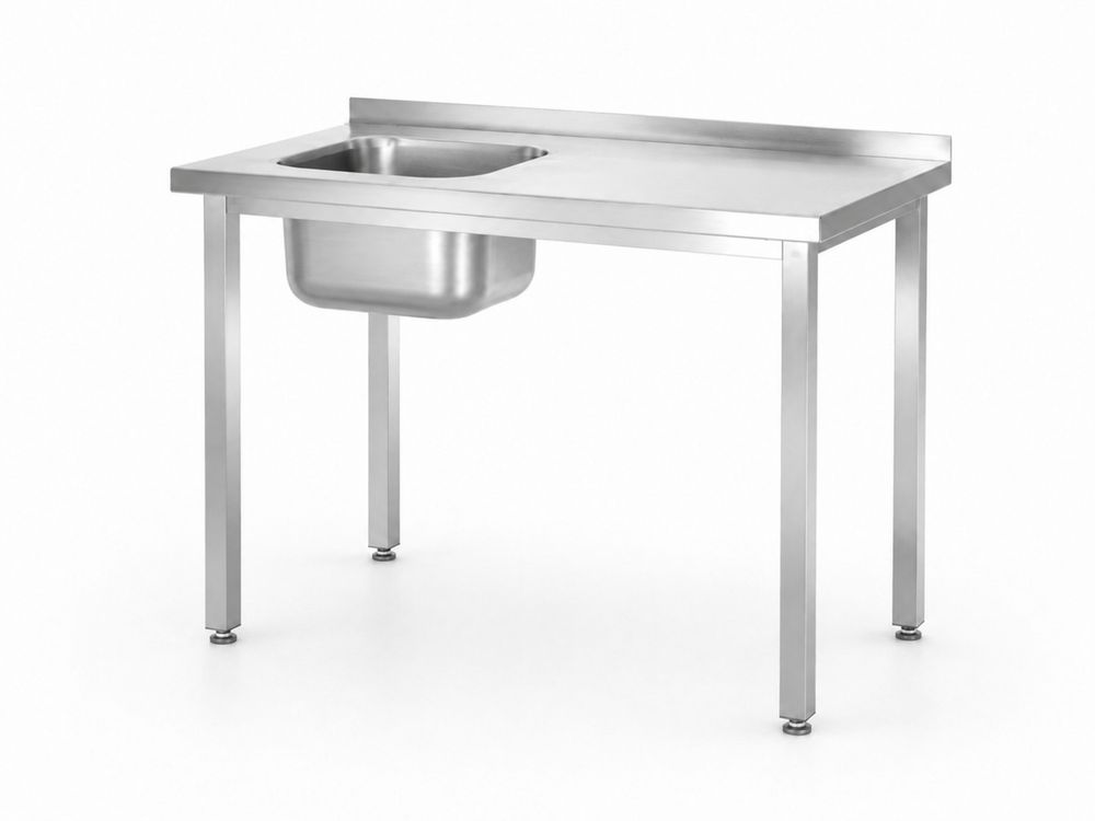 Tavolo lavandino, imbullonato HENDI - lunghezza 600 × larghezza 1000 × altezza 890 mm | HE816783