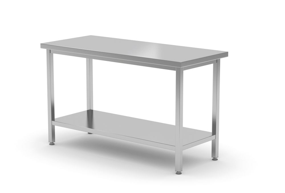 Tavolo centrale con ripiano – bullonato, profondità 600 mm HENDI - lunghezza 600 × larghezza 1000 × altezza 838 mm | HE817162