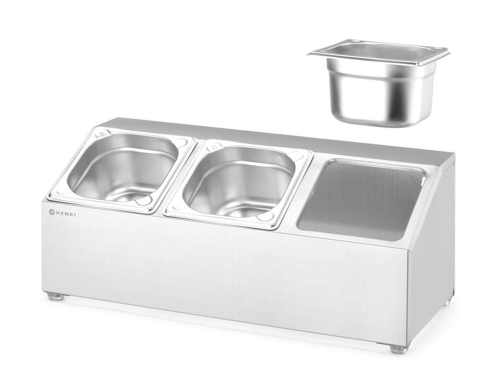 Supporto per contenitore Gastronorm HENDI - lunghezza 246 × larghezza 512 × altezza 214 mm | HE820032