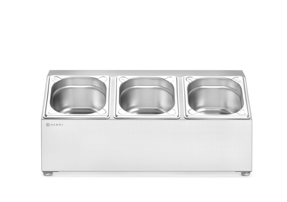 Supporto per contenitore Gastronorm HENDI - lunghezza 246 × larghezza 512 × altezza 214 mm | HE820032