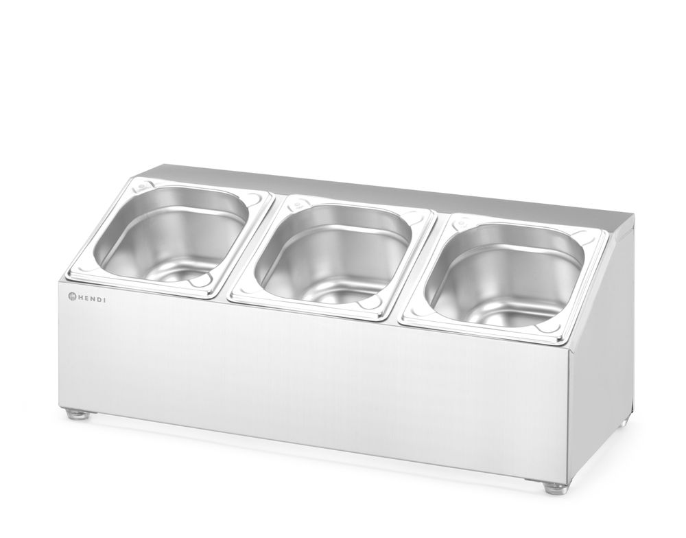 Supporto per contenitore Gastronorm HENDI - lunghezza 246 × larghezza 512 × altezza 214 mm | HE820032