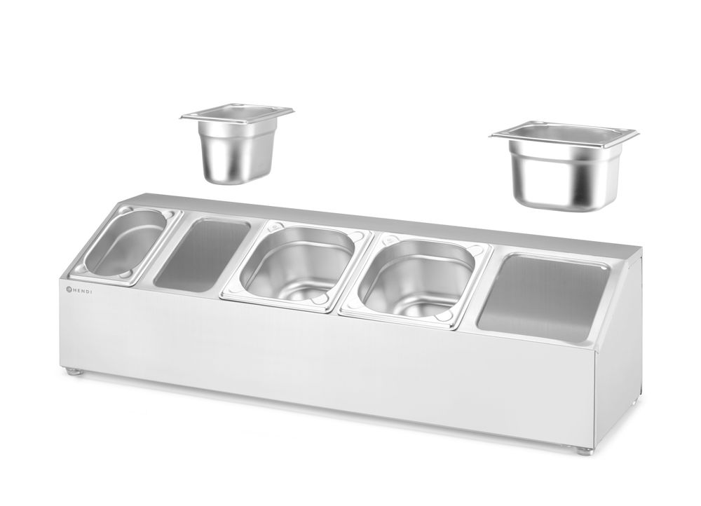 Supporto per contenitore Gastronorm HENDI - lunghezza 246 × larghezza 746 × altezza 214 mm | HE820049