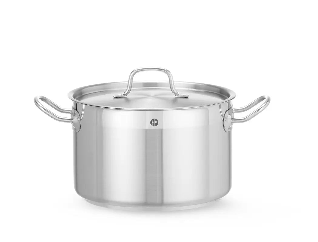 Pentola per stufato media - con coperchio, HENDI, Profi Line, 7L, ⌀240x(H)150mm