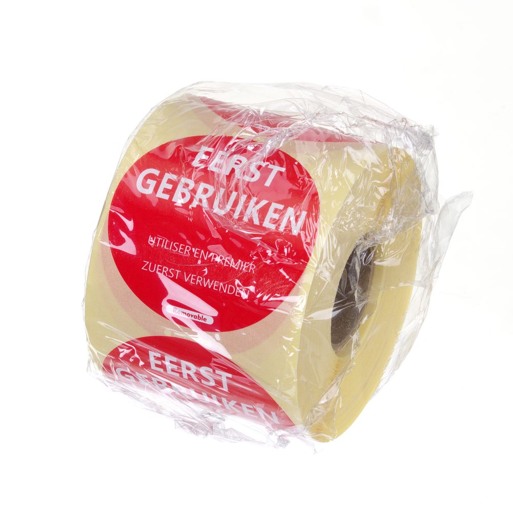 Adesivi per la sicurezza alimentare, multiuso, facili da rimuovere, “USARE PER PRIMO” HENDI - Ø 50 mm | HE850565
