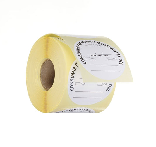 Etichette di sicurezza per alimenti, multiuso, facilmente rimovibili, “USA PRIMA” HENDI - Ø 50 mm | HE850886
