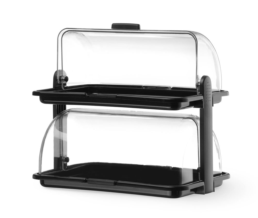 Display con coperchio a rullo HENDI - lunghezza 264 × larghezza 384 × altezza 368 mm | HE871614