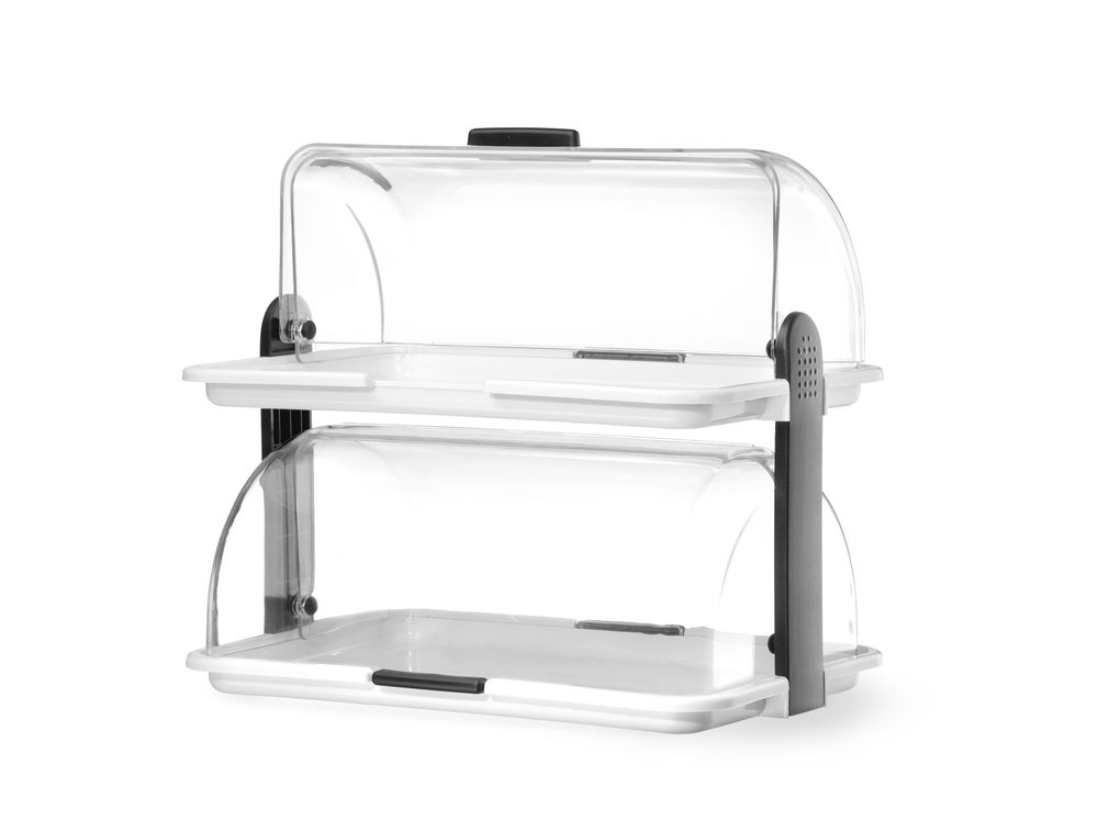 Display con coperchio a rullo HENDI - lunghezza 263 × larghezza 383 × altezza 368 mm | HE871768