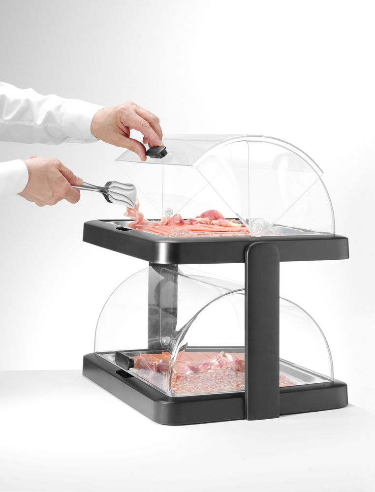 Display di raffreddamento Roll-top Duo UNIQ HENDI - lunghezza 358 × larghezza 458 × altezza 475 mm | HE871812