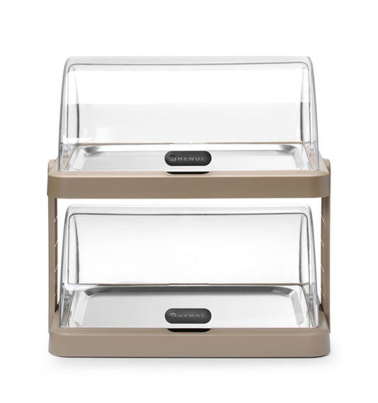 Display di raffreddamento Roll-top Duo UNIQ HENDI - lunghezza 357 × larghezza 475 × altezza 475 mm | HE871959