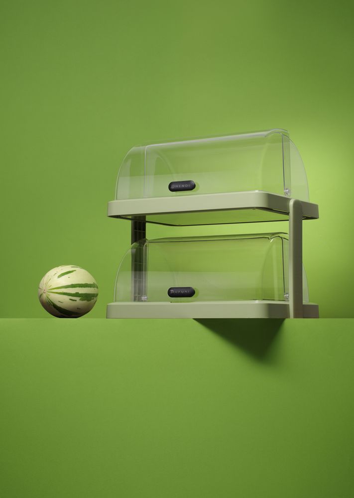 Display di raffreddamento Roll-top Duo UNIQ HENDI - lunghezza 358 × larghezza 458 × altezza 475 mm | HE871973