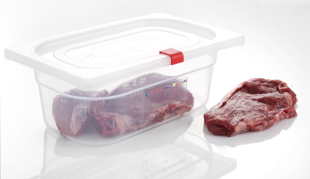 Clips coperchi per contenitori Gastronorm HACCP HENDI - lunghezza 20 × larghezza 20 × altezza 10 mm | HE880661