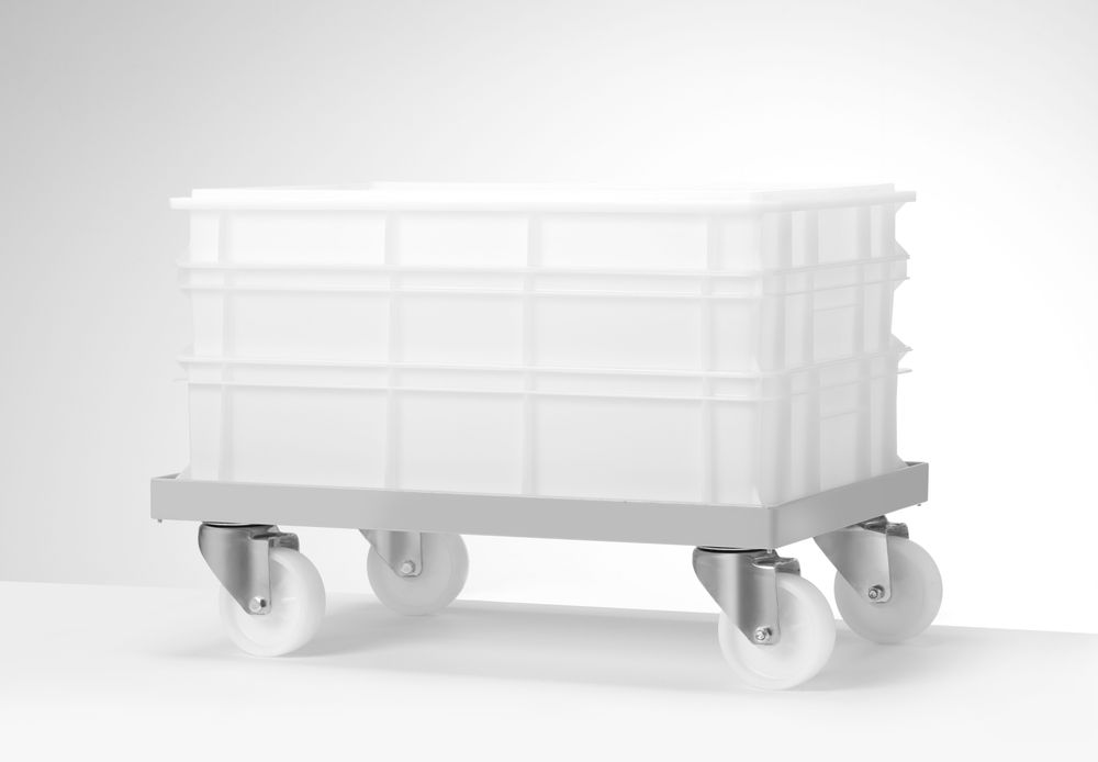 Carrello per scatole di impasto per pizza AmerBox - lunghezza 672 × larghezza 472 × altezza 166 mm | HE881088